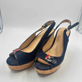 Tommy Hilfiger Women's Shoe Size 8.5 Navy Solid Wedges