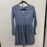 Gap Women's Size 0 Blue Solid Dress