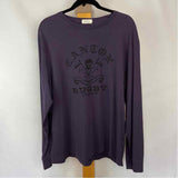 J Crew Men's Size XL Purple Cotton logo Long Sleeve Shirt