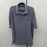 Vineyard Vines Men's Size 2XL Navy Striped Short Sleeve Shirt