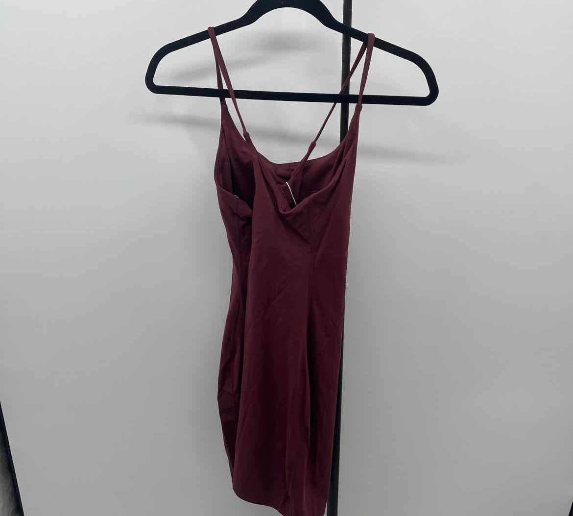 Halara Women's Size 10 Wine Solid Dress