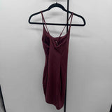 Halara Women's Size 10 Wine Solid Dress