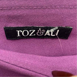Roz & Ali Women's Size 12 Lavender Solid Pants