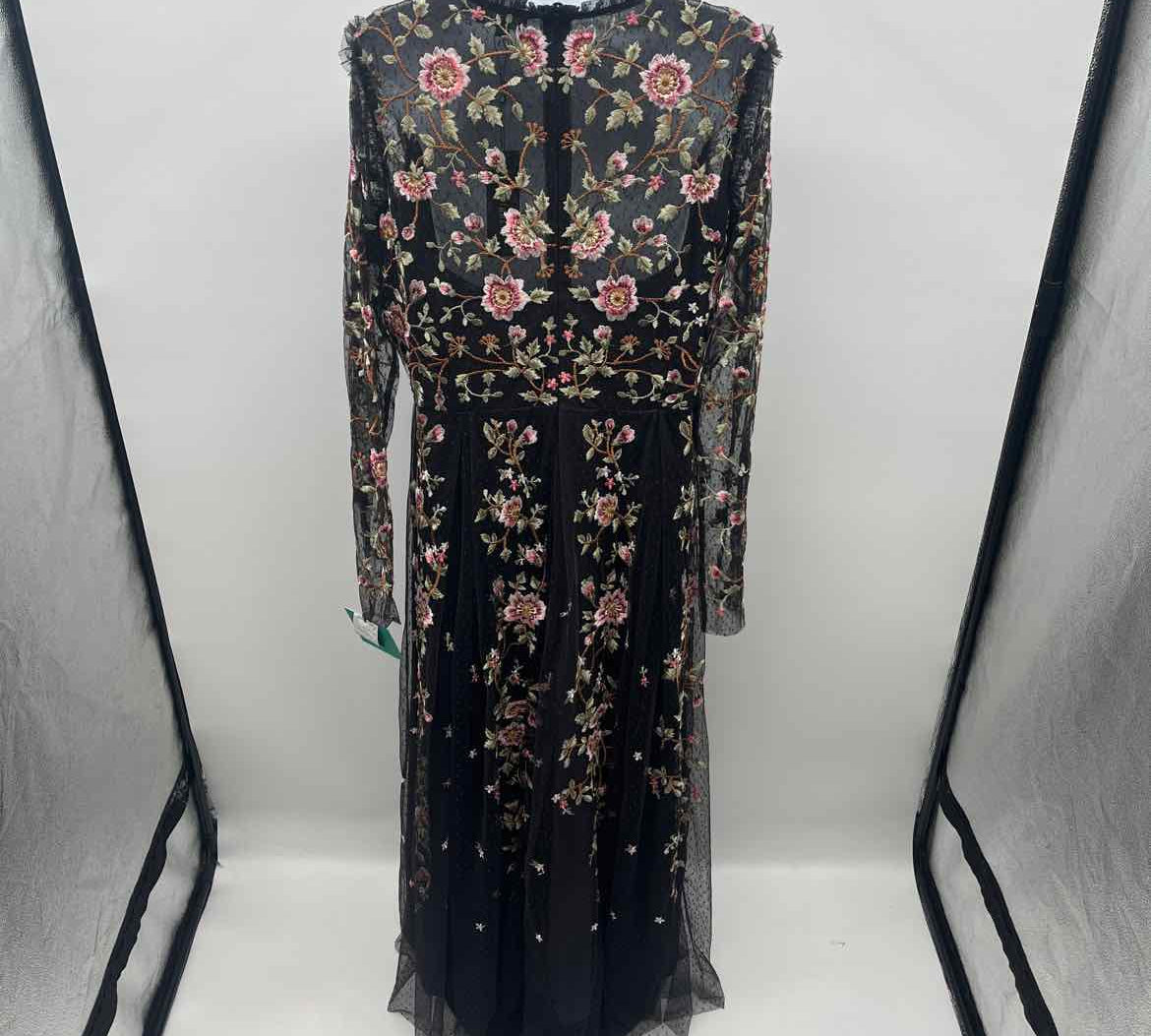 Tolani Women's Size 14 Black Floral Dress