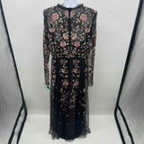Tolani Women's Size 14 Black Floral Dress