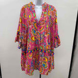 TAJ by Sabrina Crippa Women's Size 10 Pink Floral Dress
