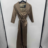 Alex Evenings Women's Size 8 Olive Solid Gown/Evening Wear
