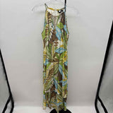 Mlle Gabrielle Women's Size 14 Green Leaf Dress