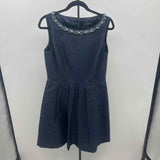Tahari Women's Size 8 Navy Stripe Gown/Evening Wear