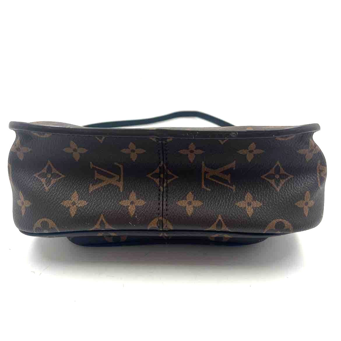 Bottom LOUIS VUITTON Brown & Tan Monogram MM PASSY Crossbody