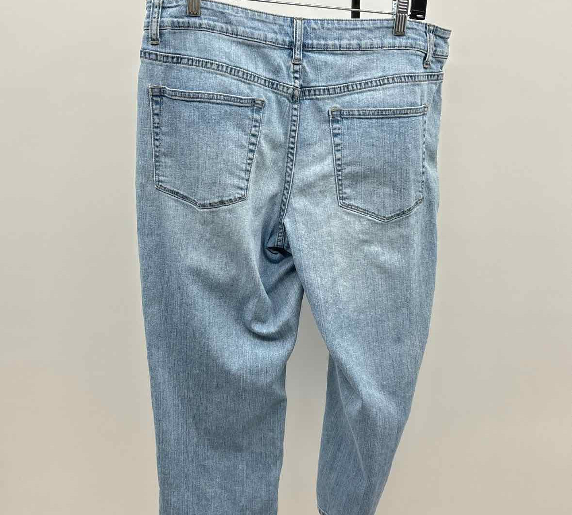 Coldwater Creek Women's Size 14P Blue Solid Capris