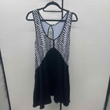 Free People Junior's Size 10 Black Abstract Dress