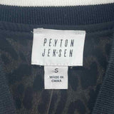 Peyton Jensen Women's Size S Brown Animal Print Jacket