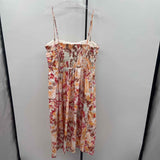 Abercrombie & Fitch Junior's Size 14 Orange Leaf Dress