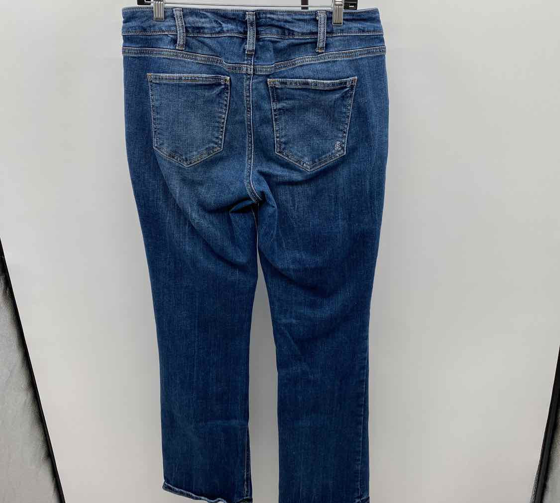 Silver Women's Size 14 Blue Solid Jeans