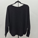 Liv Women's Size L Black Beaded Sweater
