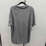 Banana Republic Men's Size XXL Gray Cotton Leaf Short Sleeve Shirt