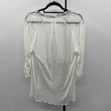 Tiny Women's Size XL White Embroidered Long Sleeve Shirt