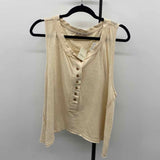 We the Free Junior's Size S Beige Solid Sleeveless Shirt