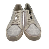 Coach Men's Shoe Size 11/12 Ivory Leather logo Luxe Sneakers