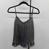 Anthropologie Junior's Size S Pewter Sequins Tank