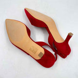 Dreampairs Women's Shoe Size 8.5 Red Solid Slingbacks