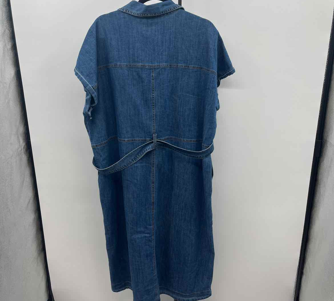 Ophelia Roe Women's Size 18 Blue Solid Dress