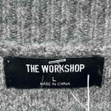 the workshop Women's Size L Gray Argyle Sweater