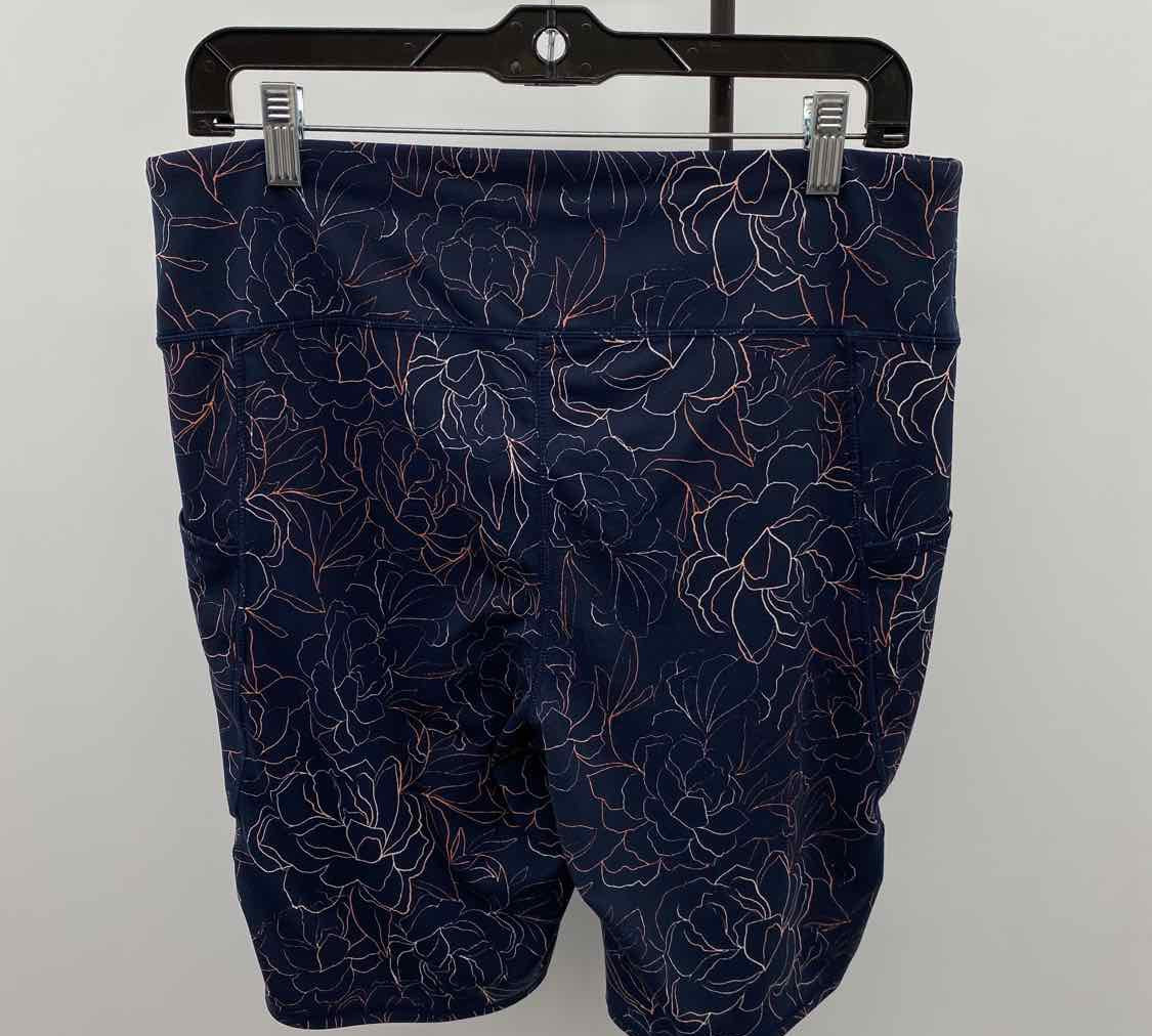 JJill Women's Size 10 Navy Floral Shorts
