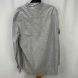 Club Room Men's Size L Gray Spotted Long Sleeve Shirt