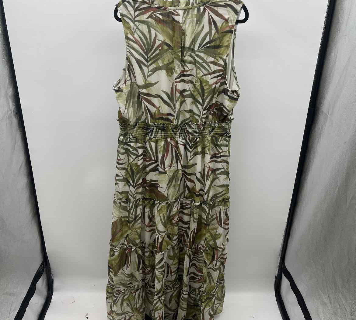Haver & Blair Women's Size 20 Green Leaf Dress