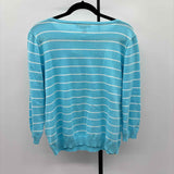Ralph Lauren Women's Size XL Aqua Stripe Sweater