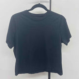 Abercrombie & Fitch Junior's Size M Black Solid T-Shirt