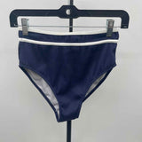 B Women's Size S Navy Ribbed Swimsuit - 2 Piece