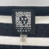 Anne Klein Women's Size S Black Stripe Long Sleeve Shirt