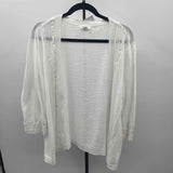 Westport Women's Size 3X White Textured Cardigan