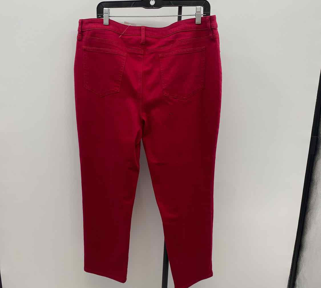 Chico's Women's Size 16P Red Solid Jeans