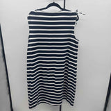 CJ Banks Women's Size 14 Navy Stripe Dress