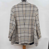 Talbots Women's Size 1X Ivory Plaid Jacket