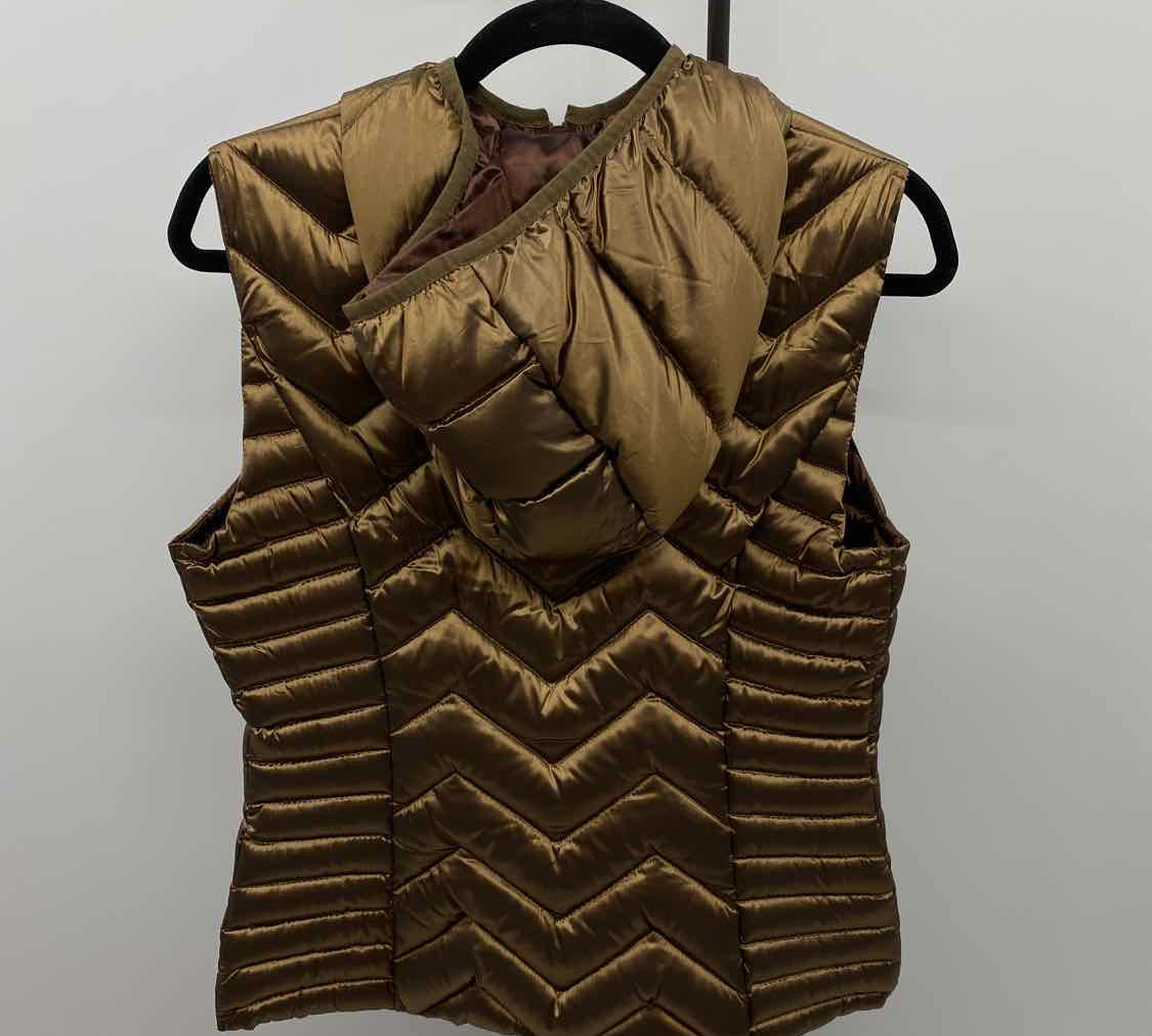 Blanc Noir Women's Size M Bronze Quilted Vest