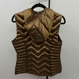Blanc Noir Women's Size M Bronze Quilted Vest