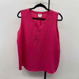 Late August Women's Size XL Fuschia Textured Sleeveless Shirt