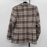 Sam Edelman Women's Size M maroon Plaid Jacket