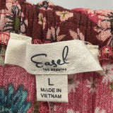 Easel Women's Size 14 Pink Floral Dress