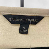 Banana Republic Women's Size XL Beige Solid Long Sleeve Shirt