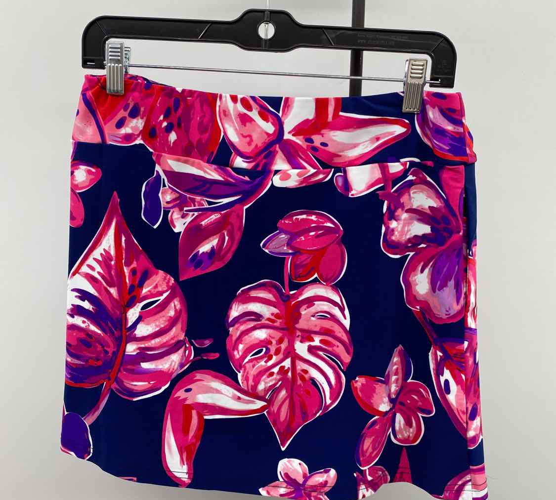 Aryeh Women's Size 6 Navy Floral Skirt