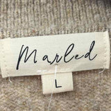 Marled Women's Size L Tan Snowflakes Cardigan