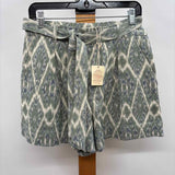 faherty Women's Size 8 Green Aztec Shorts