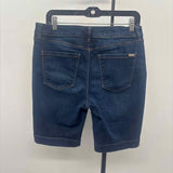 White House Black Market Women's Size 10 Blue Solid Shorts