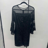 R&M Richards Women's Size 8P Black Sequins Gown/Evening Wear